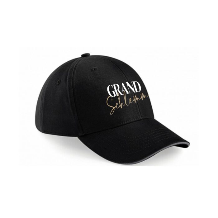 Grand Schlemm 6-Panel Sandwich CAP - Black/Graphite Grey